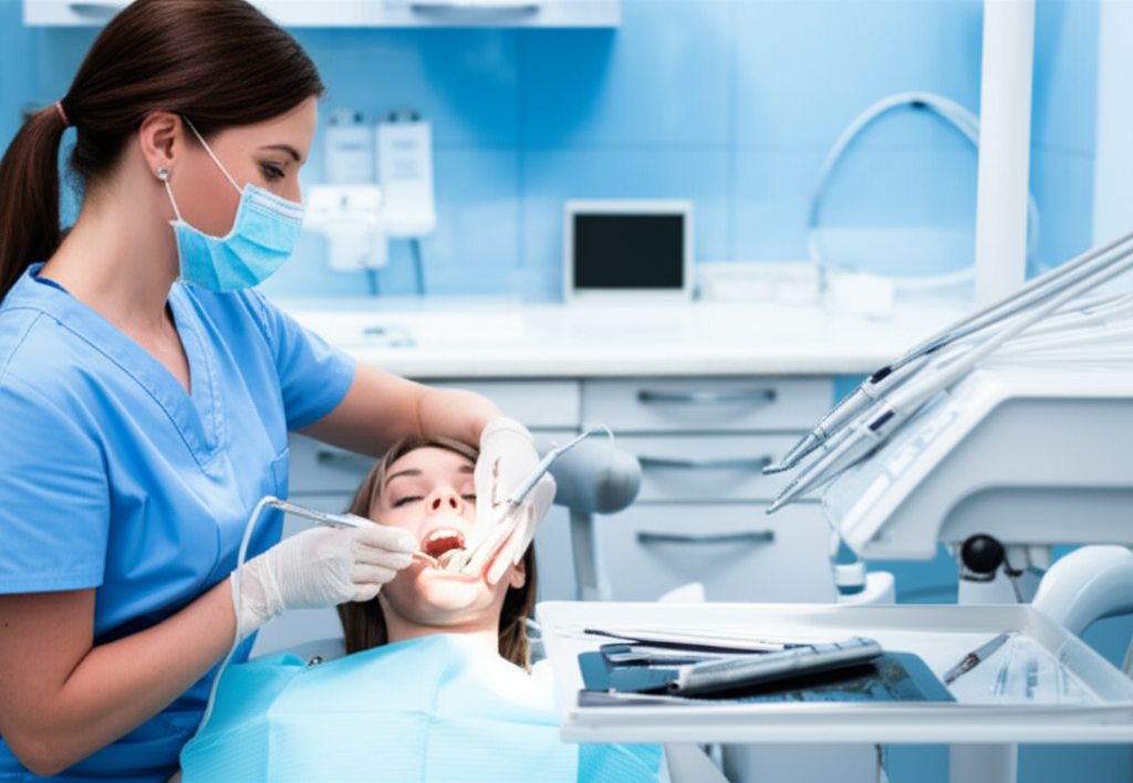 Professional teeth cleaning